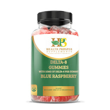 Load image into Gallery viewer, D8 Gummies with 25mg Delta-8 (Blue Raspberry)